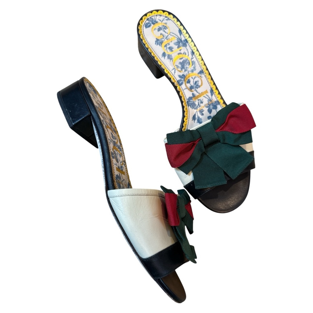 Gucci Women's Slide Sandals with Bow Accent
